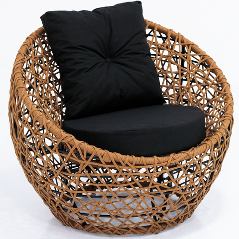 Poltrona Individual Duty de Corda Náutica e Alumínio