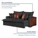 Ver mais imagens de Sofá Retrátil 2 Lugares 220cm X 100cm Siena