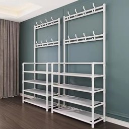 Guarda Roupa Organizador Arara 5 Prateleiras Cabideiro Rack Sapateira Bolsa Brinquedos Sapatos - 2