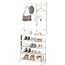 Ver imagem 1 de Guarda Roupa Organizador Arara 5 Prateleiras Cabideiro Rack Sapateira Bolsa Brinquedos Sapatos