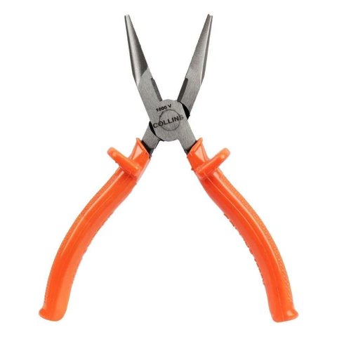 Alicate Bico Meia Cana Longo 15cm 1000V Precisao Aco Cromo Vanadio Collins