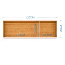 Ver imagem 2 de Armário Aéreo para Cozinha 3 Portas 120 Cm Chocolate Off White– Poquema