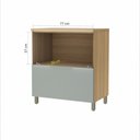 Ver imagem 2 de Balcão Modular 1 Porta Basculante 1 Gaveta Nesher Marquesa 80cm 100 Mdf