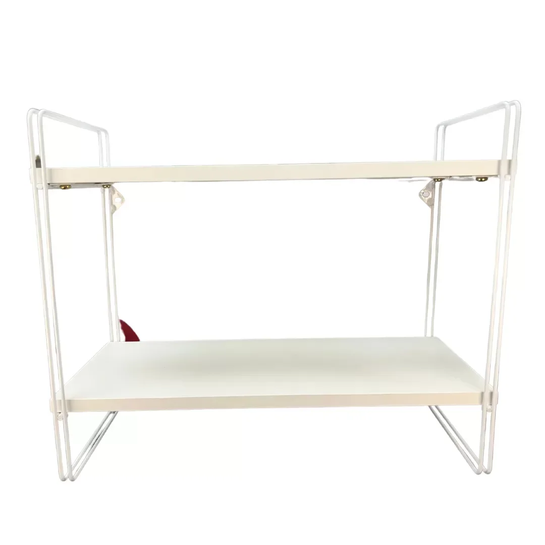 Nicho Prateleira Dupla 20 Cm X 49 Cm - Luxo Branca C/suporte Branco