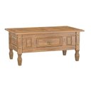 Ver imagem 1 de Mesa de Centro com Gaveta em Madeira 100x60x45 Cm Carvalho Rústico Elliottiis