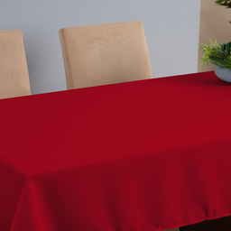 Toalha de Mesa 6 Lugares Tecido Oxford Liso 1 Peça Básica Cozinha Mesa de Jantar Vermelho - 2