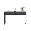 Ver imagem 2 de Aparador Buffet Industrial 2 Gavetas MDF-MDP 110cm Preto Mais de Casa