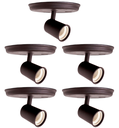 Ver imagem 1 de Kit 5 Luminárias Spot de Sobrepor 1 Lâmpada Direcionável E27 Articulado Cor:preto
