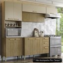 Ver imagem 2 de Armário de Cozinha 5 Peças Urban04 Balcão sem Tampo 120cm K02 Freijó/Vanilla - Mpozenato