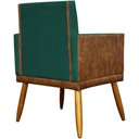 Ver imagem 4 de Kit 10 Poltrona para Recepção Lis Corino e Suede Cores - Verde, Suede/corino