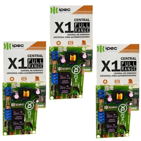 Kit 3 Placas Central Motor P/ Portão Full Range X1 Full Range Ipec