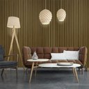 Ver imagem 2 de Painel Decorativo Ripado de Pvc Placa 270cmx15cm Bariri - Tk