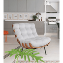 Ver imagem 4 de Cadeira Costela Linho Confortável Moderna para Sala