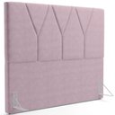 Ver imagem 2 de Cabeceira Cama Box Casal King 195 cm Aurora W01 Suede Rosê - Lyam Decor