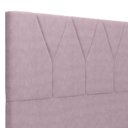Ver imagem 7 de Cabeceira Cama Box Casal King 195 cm Aurora W01 Suede Rosê - Lyam Decor