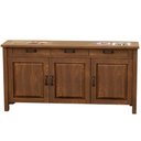 Ver imagem 6 de Balcão Buffet para Sala de Jantar Rústico 145cm com Cerâmica Maram W02 Imbuia - Lyam Decor
