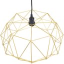 Ver imagem 5 de Pendente Aramado Estádio Grande Cabo 2M Luminária Lustre Teto Moderno Retrô Vintage Dourado Agp Ilum