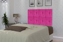 Ver imagem 1 de Painel de Cama Box Botão Solteiro 90 Elegance Cor Pink - Comprar Móveis em Casa