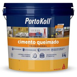 Cimento Queimado 5 Kg Acrílico Porto Koll Mineral - 2