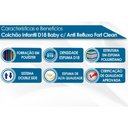 Ver imagem 4 de Colchão Berço Polar D18 Baby Rampa Anti-Refluxo (70x130x10) - 