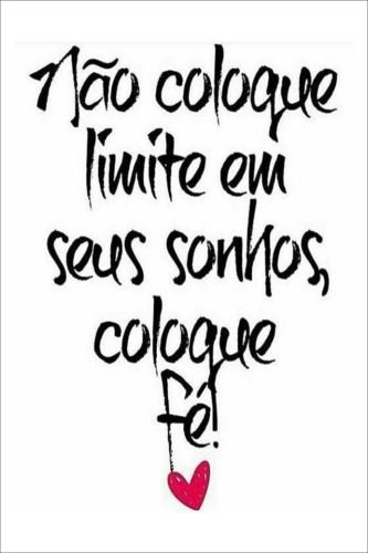Placa quadro decorativo A4 - 21 x 29,7 Frase não coloque limite em seus ...