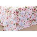 Ver imagem 3 de Kit Colcha Cobre Leito 3 Peças Casal Queen Size Estampado Enxoval Rose