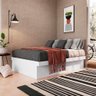 Cama com Baú Casal Branco Istambul Art In Móveis - 1