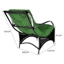Ver imagem 2 de Poltrona Roma para Área Externa de Alumínio e Fibra Sintética Preto-verde