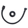 Engate Mangueira Flexível Preto/Black Trançado Aço Inox 60Cm - 5
