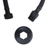 Engate Mangueira Flexível Preto/Black Trançado Aço Inox 60Cm - 3