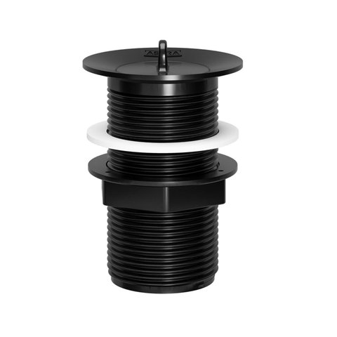 Válvula para Tanque e Lavatório em Polipropileno 7,5cm Preto Astra