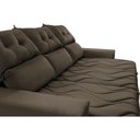 Ver imagem 4 de Conjunto de Sofá 3 e 2 Lugares Retrátil e Reclinável 2.00x1.50m Cama Inbox Smal Suede Café