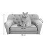 Caminha Cama Sofá Poltrona Pet Gato Cachorro Pietra Color:cinza - 2