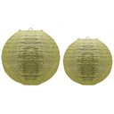 Ver imagem 1 de Jogo Luminária Oriental Gliter Dourada Natal 20 e 30cm