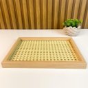 Ver imagem 3 de Bandeja Decorativa Madeira com Palha 36,80cm Nipo Center