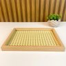 Bandeja Decorativa Madeira com Palha 36,80cm Nipo Center - 3