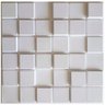 Kit 12 Placas Revestimento de Parede PVC 3d Pixel 50x50cm Branca - 2
