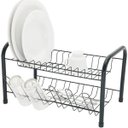 Ver imagem 2 de Escorredor 2 Andar Prato Louça Cozinha Inox Preto Fosco
