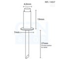 Ver imagem 4 de Rebite De Repuxo Em Alumínio Caixa Stein - 4.0X19 S-419 - Caixa C/500