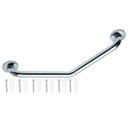 Ver imagem 1 de Barra Alça Apoio Angular 25x25c Inox Acessibilidade Banheiro Corrimao Segurança Evita Acidentes Qued