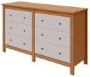 Ver imagem 1 de Comoda Horizontal Maggiore 6 Gavetas - Lp - Rei de Casa Amendoa Clean/off White
