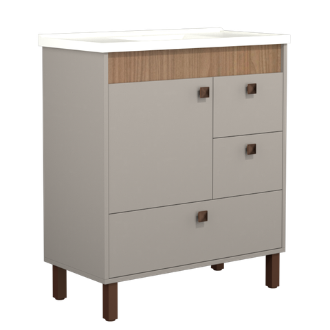 Gabinete para Banheiro com Pé Beirute 80cm