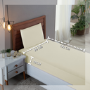 Ver imagem 4 de Kit Roupa Cama Solteiro 100% Algodão 3 Peças Percal 300 Fios Hotel Pousada:palha