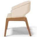 Ver imagem 7 de Kit 04 Cadeiras de Jantar e Estar Living Estofada Lince L02 Linho Bege Escuro - Lyam Decor