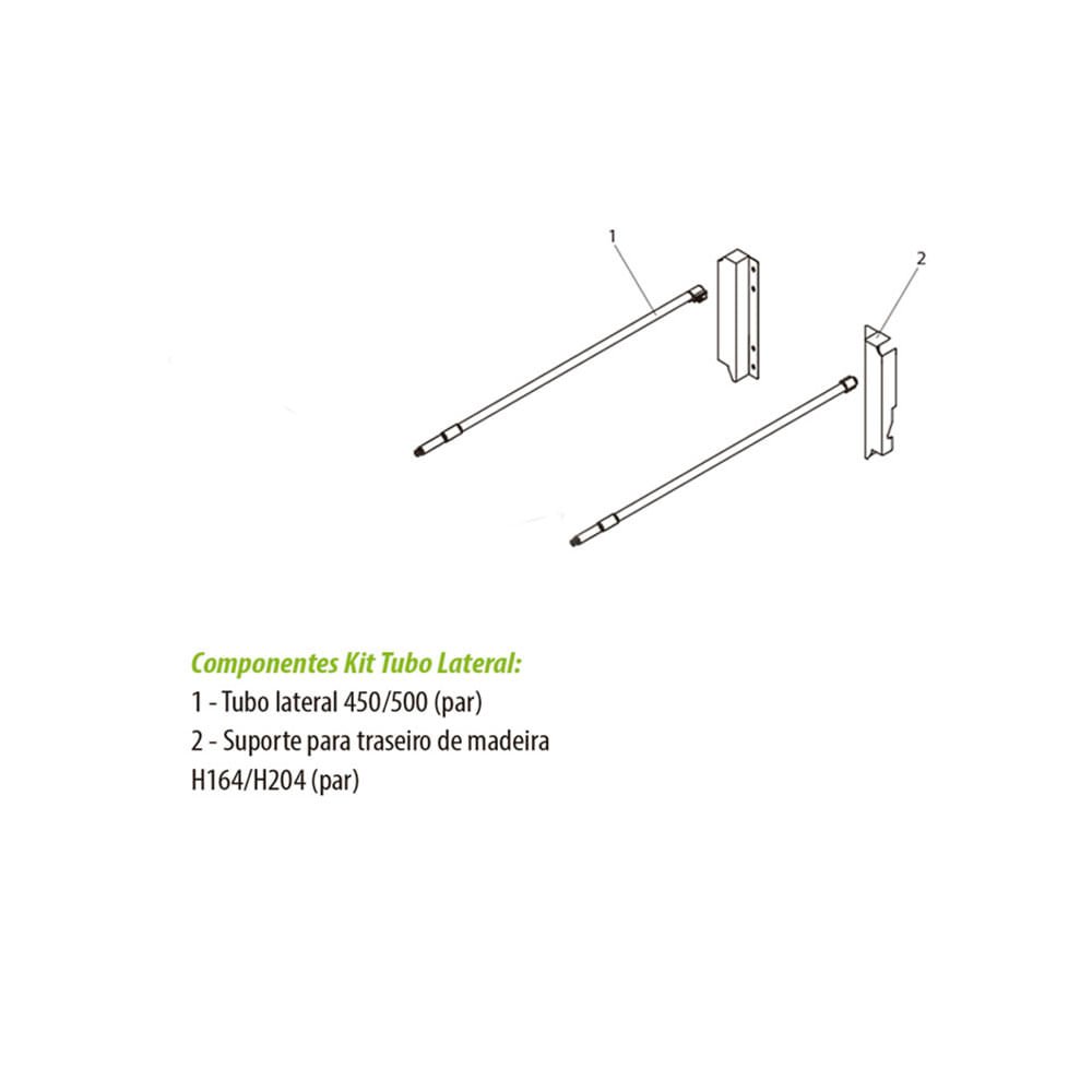 Kit Tubo para Elevação Avantbox H164 Fgvtn 450 Mm - Inox - 0076.01f0450164 - 4