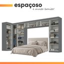 Ver mais imagens de Guarda Roupas Modulado Closet de Canto Quarto Completo 13 Portas Espaço Cama Queen 1,58m Madrid
