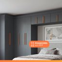 Ver imagem 5 de Guarda Roupas Modulado Closet de Canto Quarto Completo 13 Portas Espaço Cama Queen 1,58m Madrid