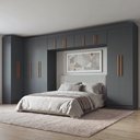 Ver imagem 2 de Guarda Roupas Modulado Closet de Canto Quarto Completo 13 Portas Espaço Cama Queen 1,58m Madrid