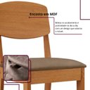 Ver imagem 6 de Conjunto de Mesa de Jantar Dublin 180 Tp MDF Off White sem Vidro Canto Copo 6 Cadeiras Cleo