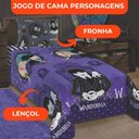 Ver imagem 3 de Jogo de Cama Infantil Lepper Wandinha Solteiro 2 Peças Microfibra Roxo